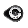 Load image into Gallery viewer, S&amp;S Cycle Stealth Slasher Teardrop Air Cleaner Cover - Gloss Black - Main Product View