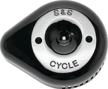 Load image into Gallery viewer, S&amp;S Cycle Stealth Slasher Teardrop Air Cleaner Cover - Gloss Black - Side View