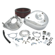 Load image into Gallery viewer, S&amp;S Cycle Stock-Bore Throttle By Wire Models Teardrop Air Cleaner Kit - Chrome fits 2008-2017 Harley-Davidson Tri-glide / CVO