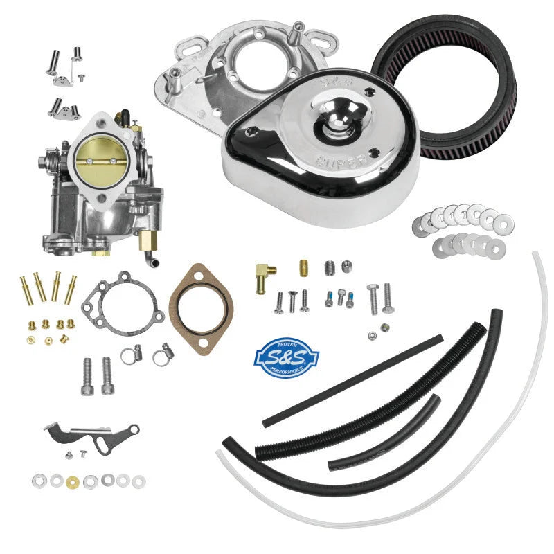 S&S Cycle Super E Carburetor Kit w/o Manifold & Mounting Hardware fits 1984-1992 Harley-Davidson FLHS / FLST / FLSTC / FLS...