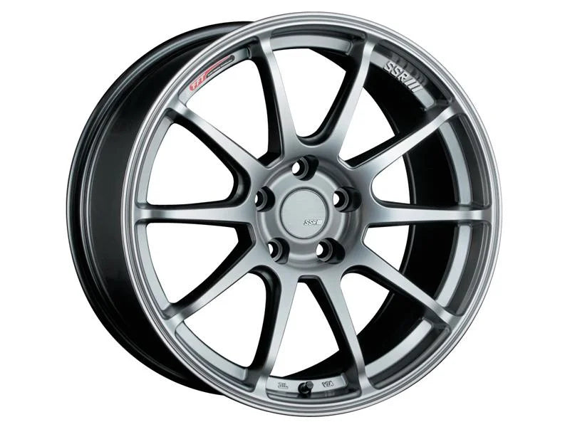 SSR GTV02 18x7.5 5x114.3 43mm Offset Flat Black Wheel - Detail View