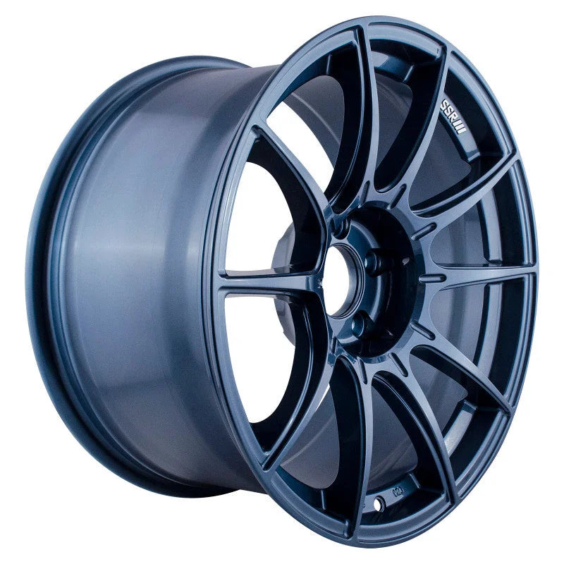 SSR GTX01 18x9.5 5x114.3 22mm Offset Blue Gunmetal Wheel (Min Qty. of 40 S/O, No Cancellations) - Side View
