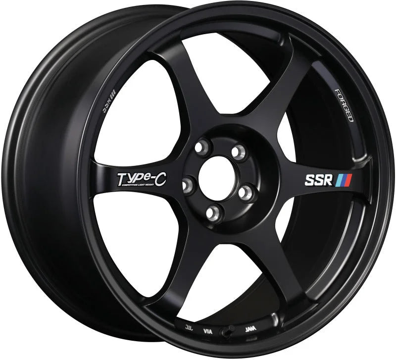SSR Type-C Forged 18x10.5 +15 5/114.3 - Sprint Black Wheel