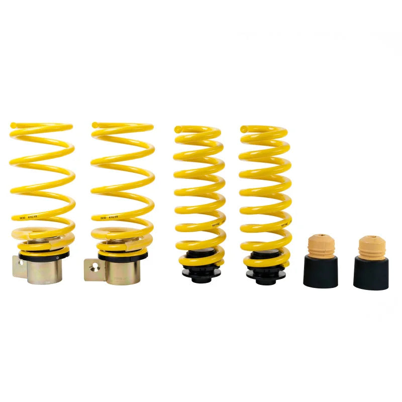 ST Adjustable Lowering Springs 11-12 BMW 1-Series M Coupe (E82) / 08-13 M3 (E90/E92) Sedan/Coupe - Side View