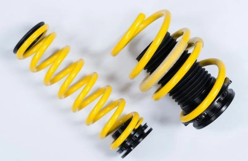 ST Adjustable Lowering Springs 2017+ Audi A4 Sedan 4WD w/EDC - Back View