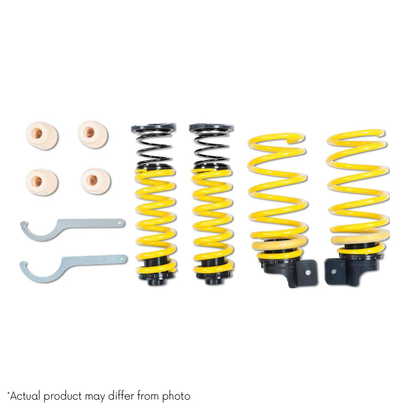 ST Adjustable Lowering Springs BMW F31 3 Series Touring xDrive AWD - Side View