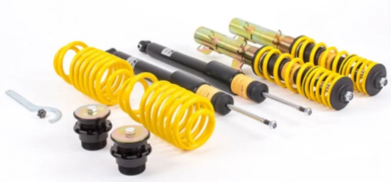 ST XA Adjustable Coilovers Mercedes Benz C-Class (W205) 15+ Sedan / 17+ Coupe w/o Electronic Dampers - Back View