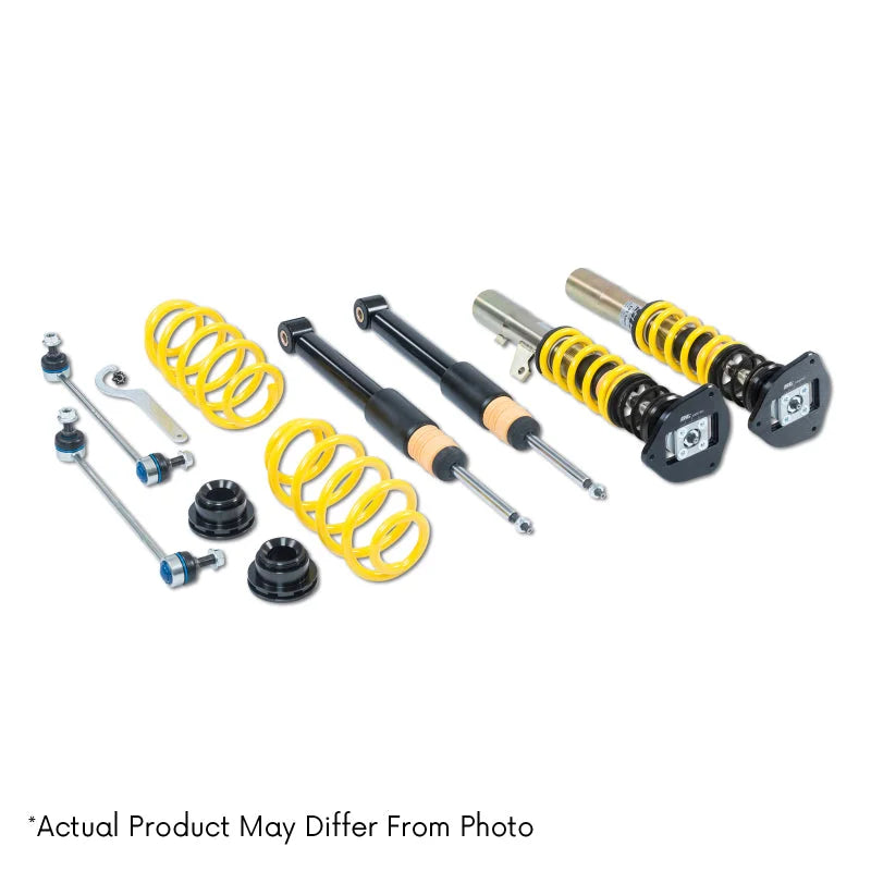 ST XTA Height/Rebound Adjustable Coilovers 18+ Ford Mustang (S-550) w/ Top Mounts / Elect. Dampers - Side View