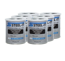 Load image into Gallery viewer, STEEL-IT Steel Gray Polyurethane Case 6 x 1 Quart CASE1002Q