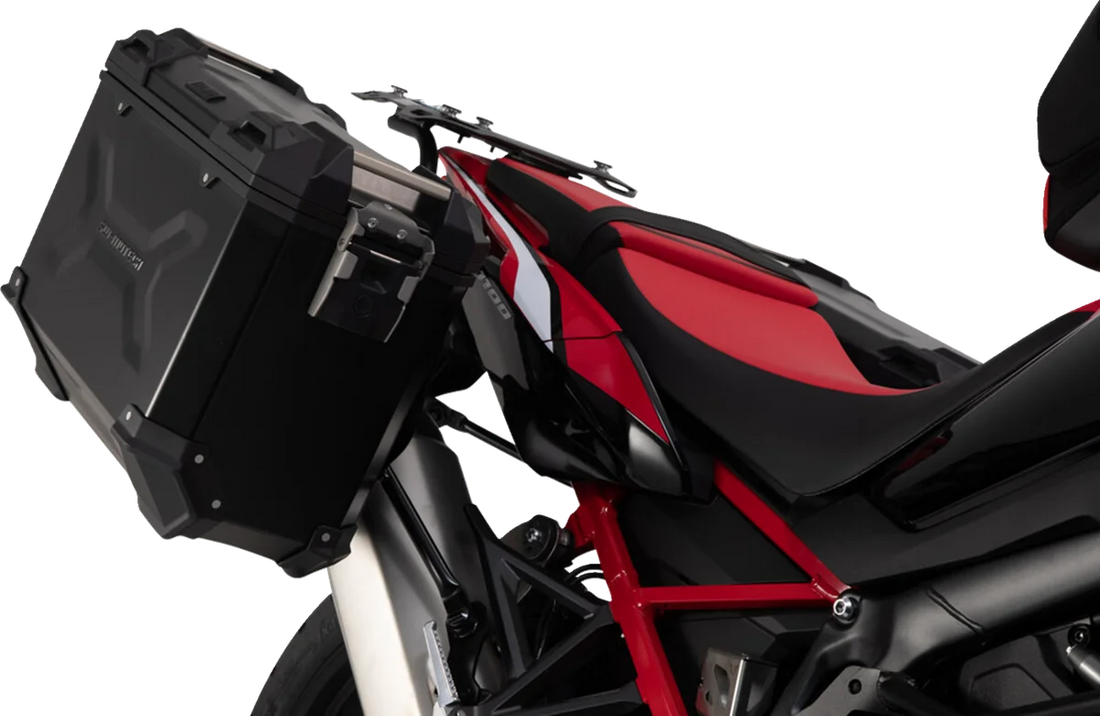 SW-MOTECH Adventure Luggage System - Black - Africa Twin '19-'21 ADV.01.950.75002/B - Back View