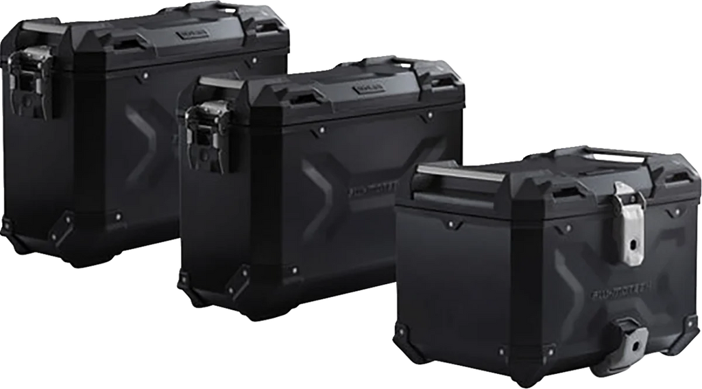SW-MOTECH Adventure Luggage System - Black - Aprilia Tuareg '22-'24 ADV.13.849.75000/B - Back View