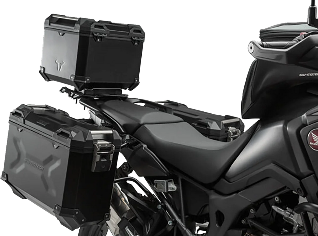 SW-MOTECH Adventure Luggage System - Black - Honda Africa Twin '16-'17 ADV.01.622.75001/B - Side View