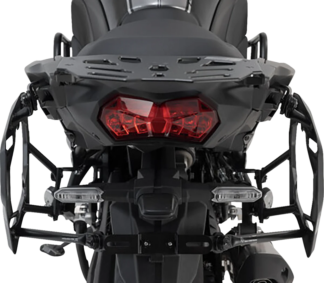 SW-MOTECH Adventure Luggage System - Black - Kawasaki Versys '18-'19 ADV.08.922.75001/B - Installation View