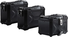 Load image into Gallery viewer, SW-MOTECH Adventure Luggage System - Black - Moto Guzzi V85 '19-'23 ADV.17.925.75000/B - Main Product View