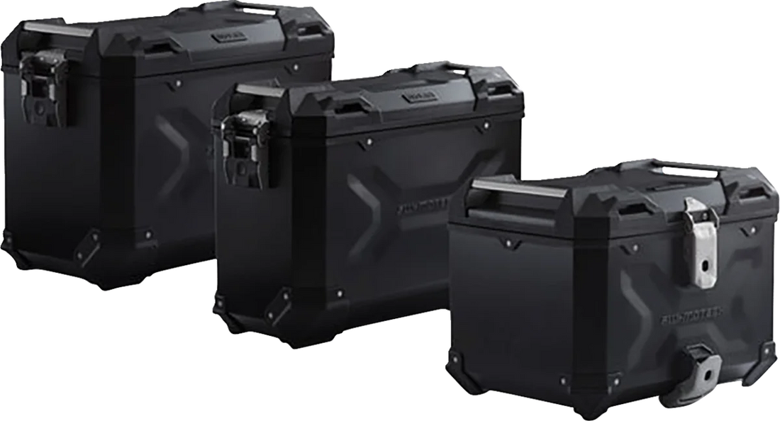 SW-MOTECH Adventure Luggage System - Black - Triumph Tiger 1200 '22-'24 ADV.11.905.75102/B - Back View