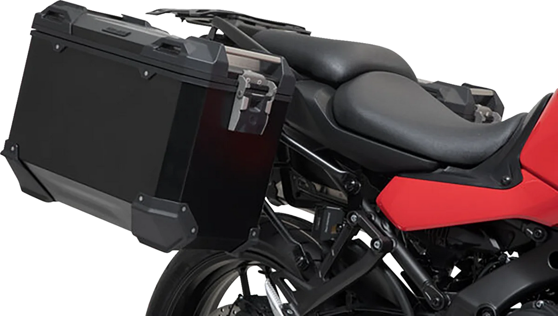 SW-MOTECH Adventure Luggage System - Black - Yamaha Tracer 9 '21-'24 ADV.06.921.75000/B - Installation View