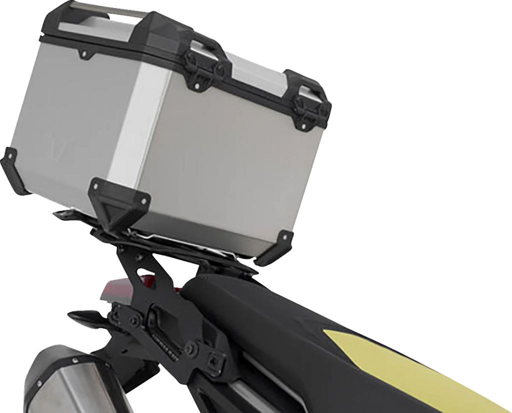 SW-MOTECH Adventure Luggage System - Silver - Aprilia Tuareg 660 '22-'24 ADV.13.849.75000/S - Back View