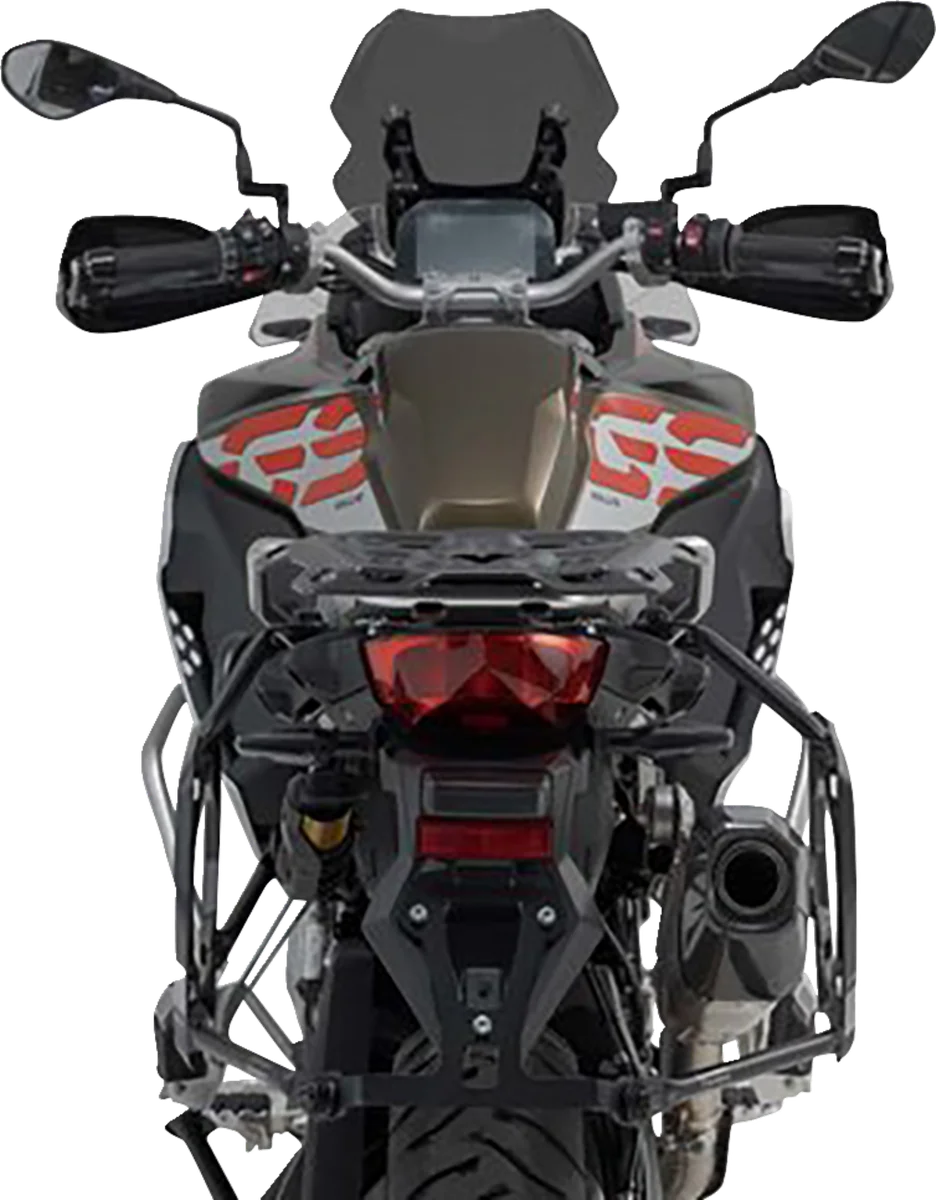 SW-MOTECH Adventure Luggage System - Silver - BMW F850 GS Adventure '20-'23 ADV.07.897.75200/S - Back View