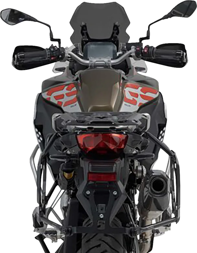 SW-MOTECH Adventure Luggage System - Silver - BMW F850 GS Adventure '20-'23 ADV.07.897.75200/S - Back View