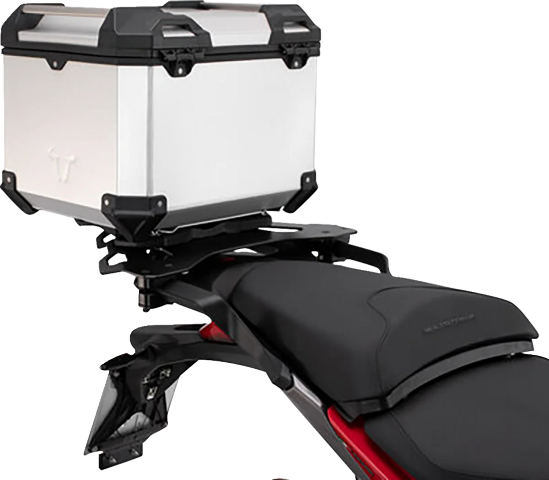 SW-MOTECH Adventure Luggage System - Silver - Ducati Multistrada '16-'24 ADV.22.114.75000/S - Back View