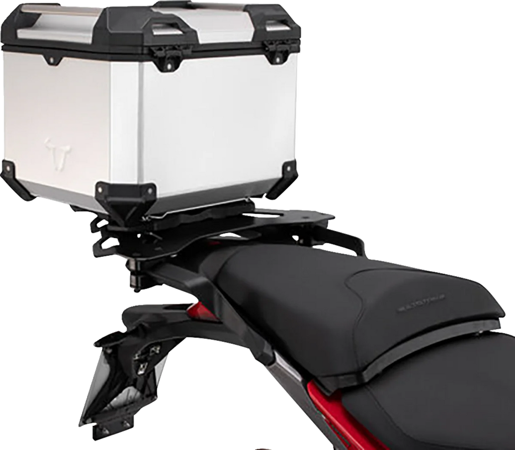 SW-MOTECH Adventure Luggage System - Silver - Ducati Multistrada '16-'24 ADV.22.114.75000/S - Back View
