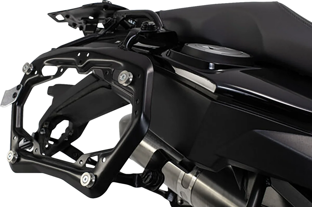SW-MOTECH Adventure Luggage System - Silver - GS '08-'18 ADV.07.559.75002/S - Back View