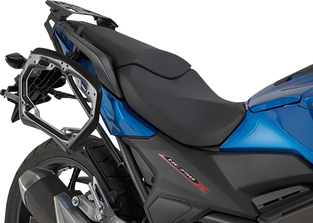 SW-MOTECH Adventure Luggage System - Silver - Honda NC750 '16-'20 ADV.01.699.75001/S - Back View