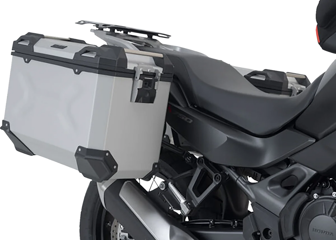 SW-MOTECH Adventure Luggage System - Silver - Honda Transalp '24 ADV.01.070.75000/S - Installation View
