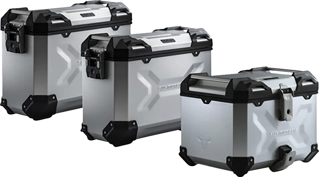 SW-MOTECH Adventure Luggage System - Silver - Kawasaki Versys 1000 '18-'19 ADV.08.922.75001/S - Side View