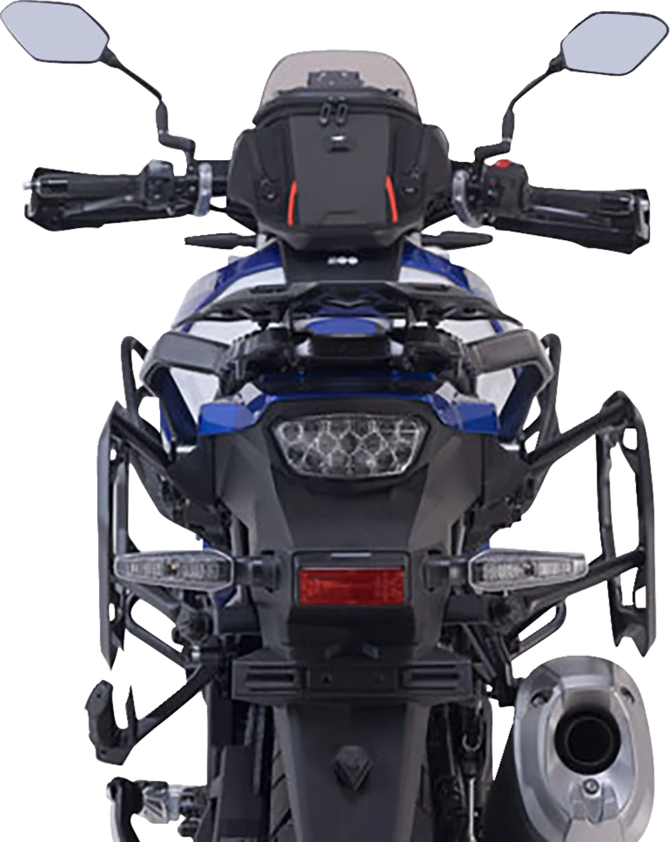 SW-MOTECH Adventure Luggage System - Silver - Suzuki VStrom 1050 '20-'24 ADV.05.936.75001/S - Back View