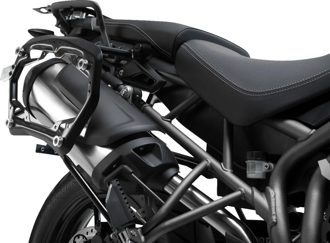 SW-MOTECH Adventure Luggage System - Silver - Triumph Tiger 800 '10-'19 ADV.11.748.75001/S - Back View