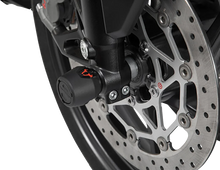 Load image into Gallery viewer, SW-MOTECH Axle Sliders - Front - Set - BMW 310 STP.07.176.11301/B - Side View