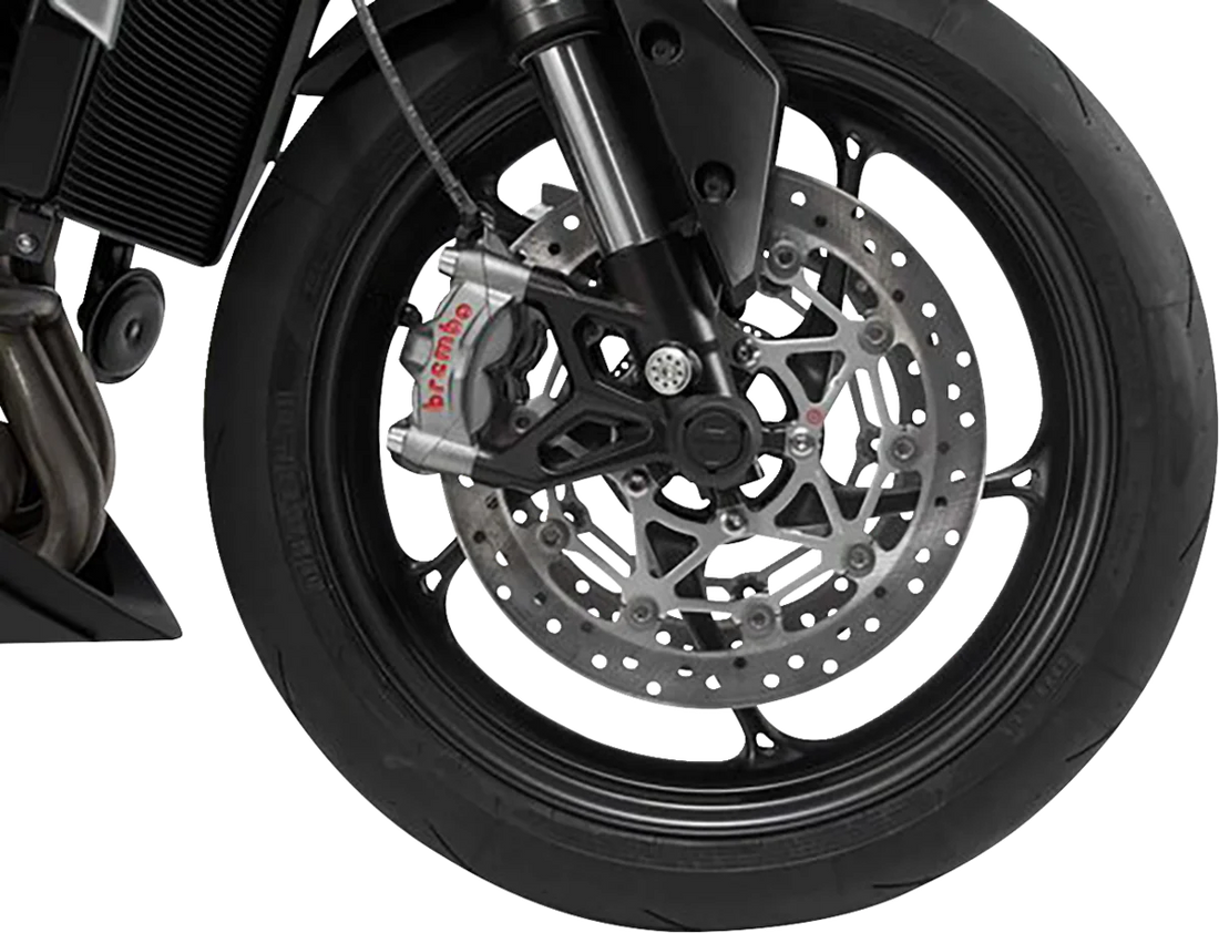 SW-MOTECH Axle Sliders - Front - Set - KTM 1050/1090/1190/1290 STP.04.176.10601/B - Back View