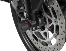 Load image into Gallery viewer, SW-MOTECH Axle Sliders - Front - Set - Yamaha/Aprilia STP.06.176.10401/B - Back View