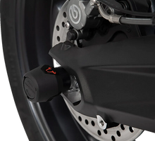 Load image into Gallery viewer, SW-MOTECH Axle Sliders - Rear - Set - BMW 310 STP.07.176.11401/B - Back View