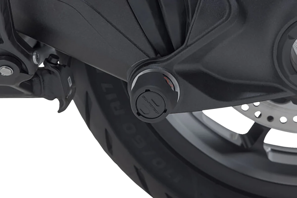 SW-MOTECH Axle Sliders - Rear - Set - BMW STP.07.176.10001/B - Side View
