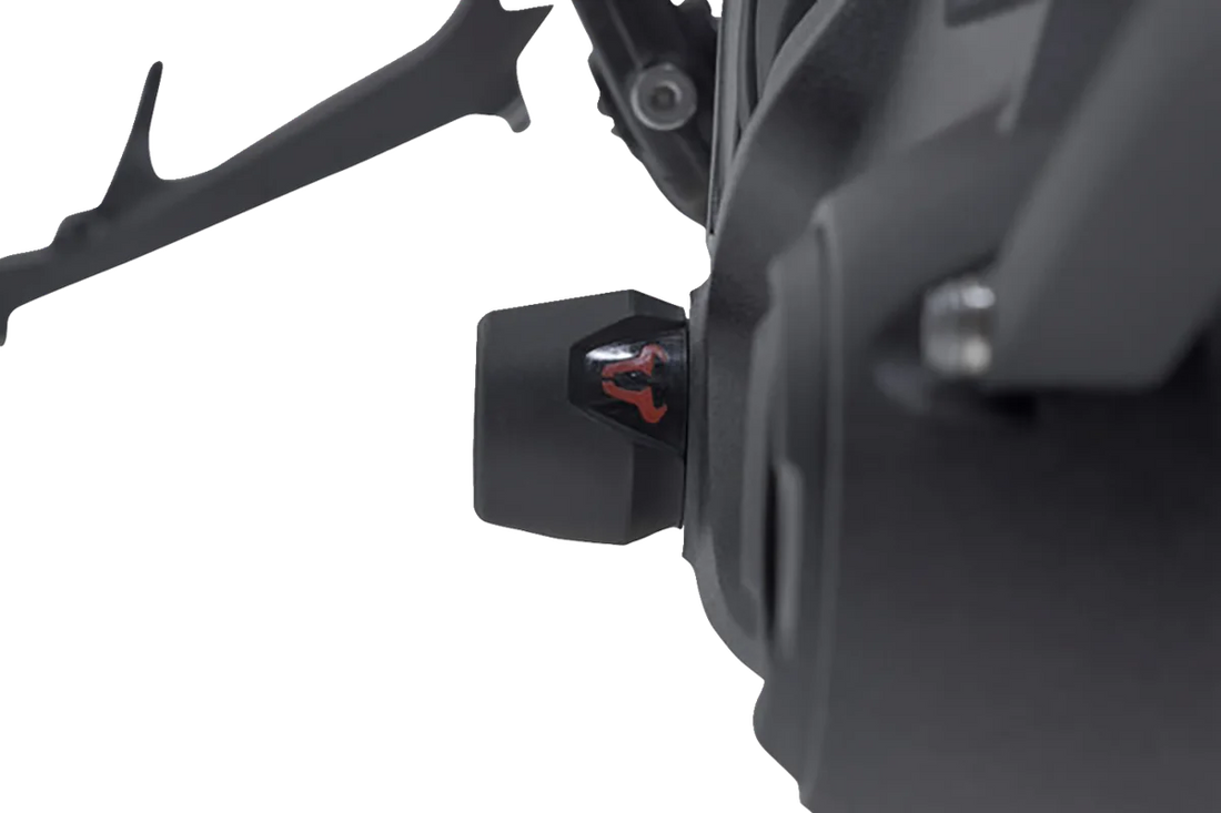 SW-MOTECH Axle Sliders - Rear - Set - BMW STP.07.176.10001/B - Back View