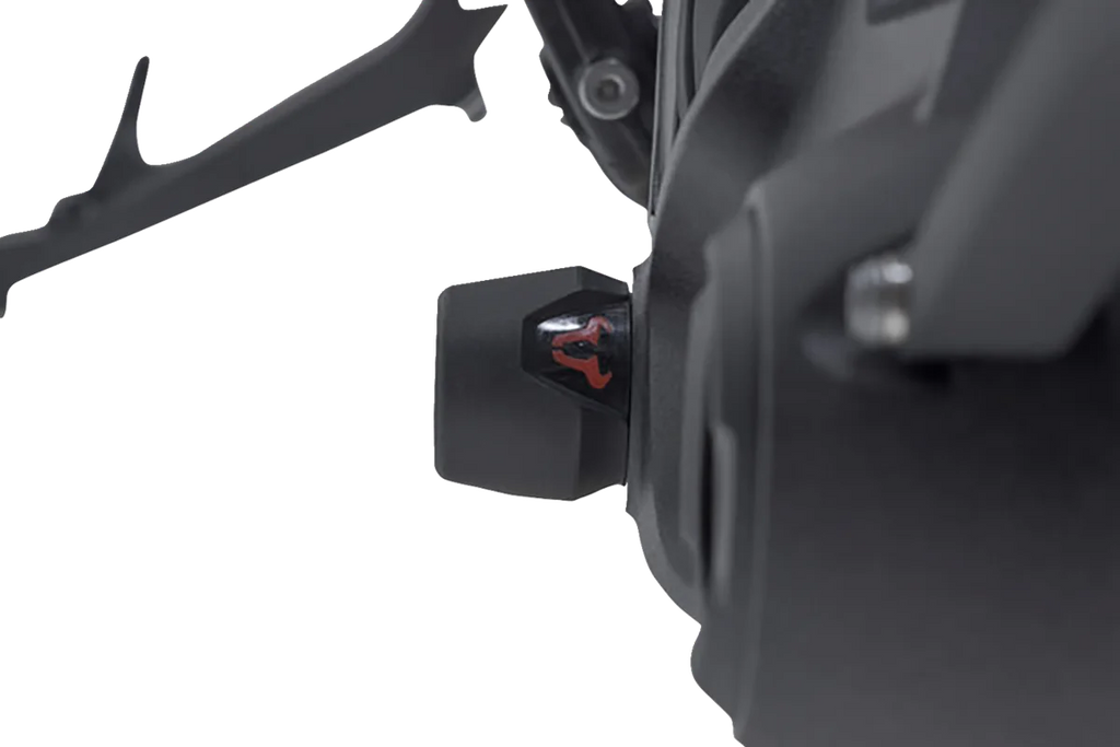 SW-MOTECH Axle Sliders - Rear - Set - BMW STP.07.176.10001/B - Back View