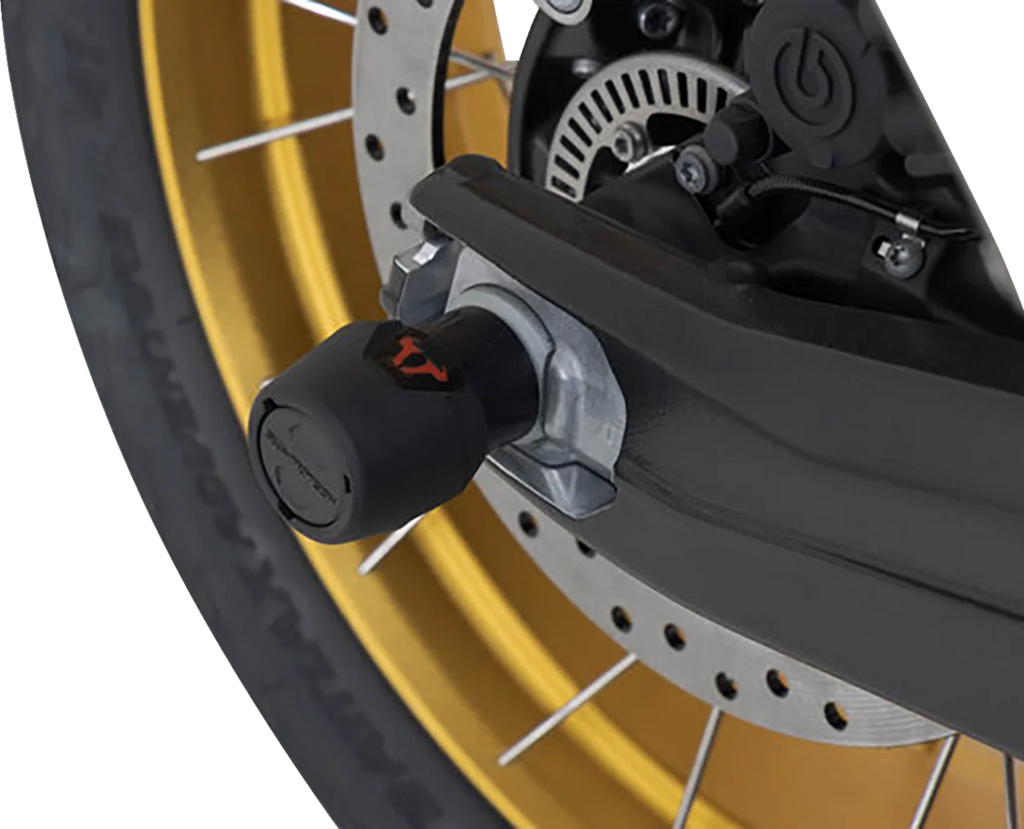 SW-MOTECH Axle Sliders - Rear - Set - BMW/Honda STP.07.176.10901/B - Back View