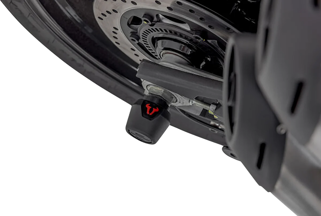 SW-MOTECH Axle Sliders - Rear - Set - KTM/Ducati/Husqvarna STP.04.176.10801/B - Back View