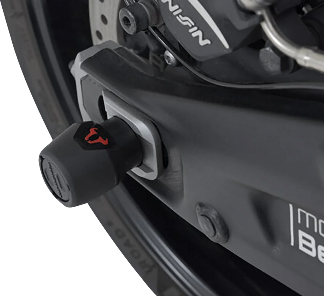 SW-MOTECH Axle Sliders - Rear - Set - Triumph 660 STP.11.176.10700/B - Side View