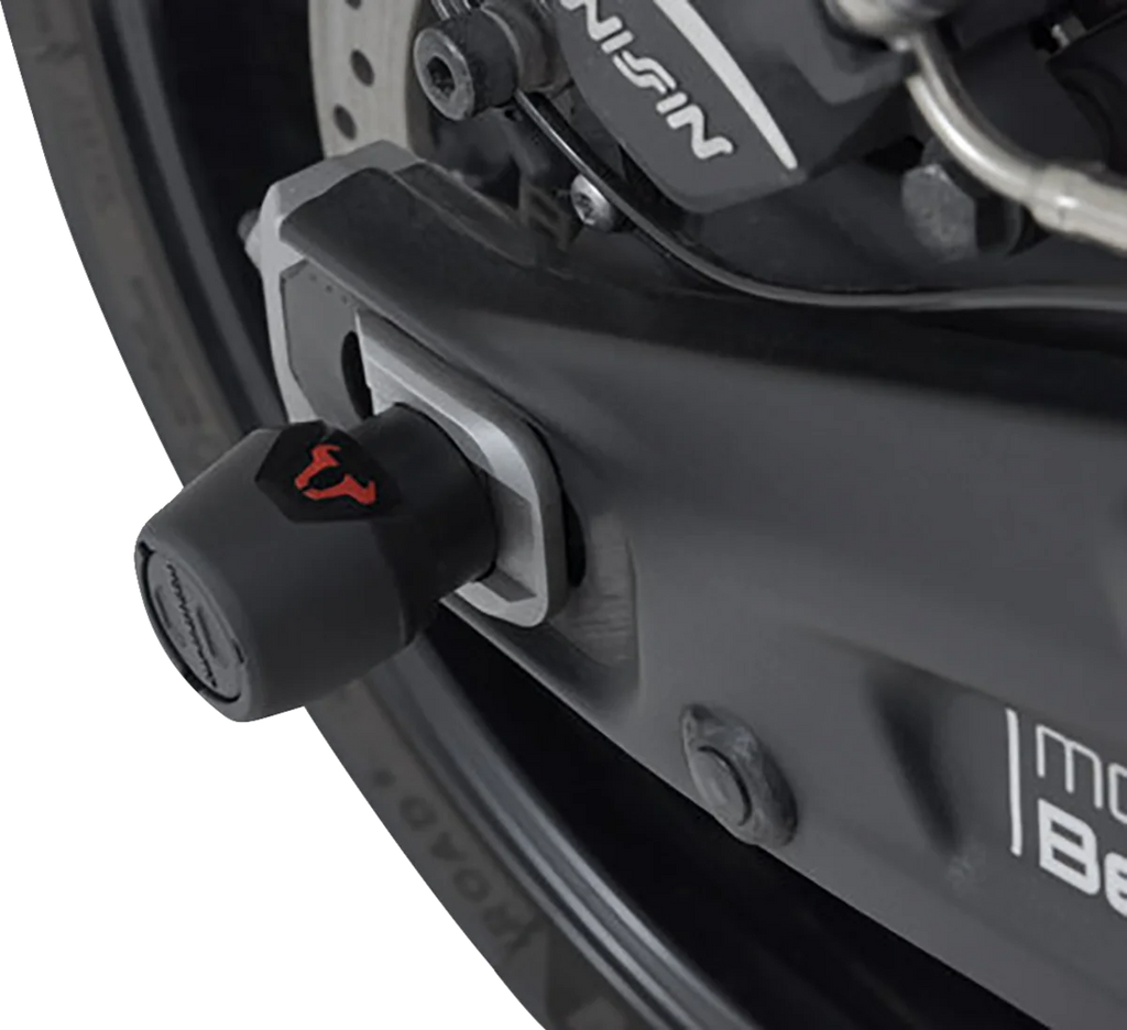 SW-MOTECH Axle Sliders - Rear - Set - Triumph 660 STP.11.176.10700/B - Side View