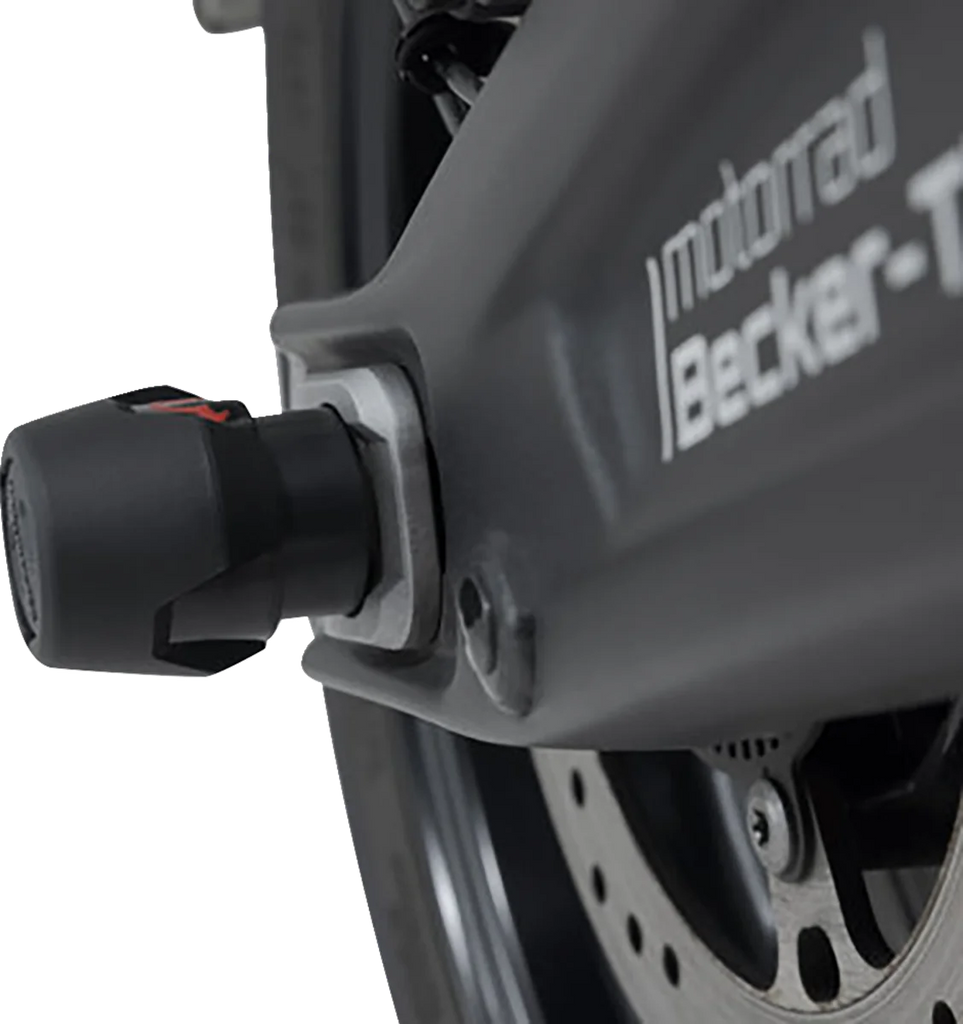 SW-MOTECH Axle Sliders - Rear - Set - Triumph 660 STP.11.176.10700/B - Back View