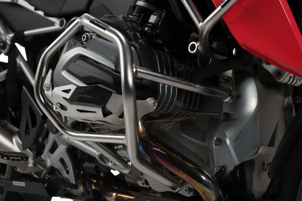 SW-MOTECH Crash Bar - Left/Right - Silver - BMW - 1200 GS SBL.07.783.10100 - Side View
