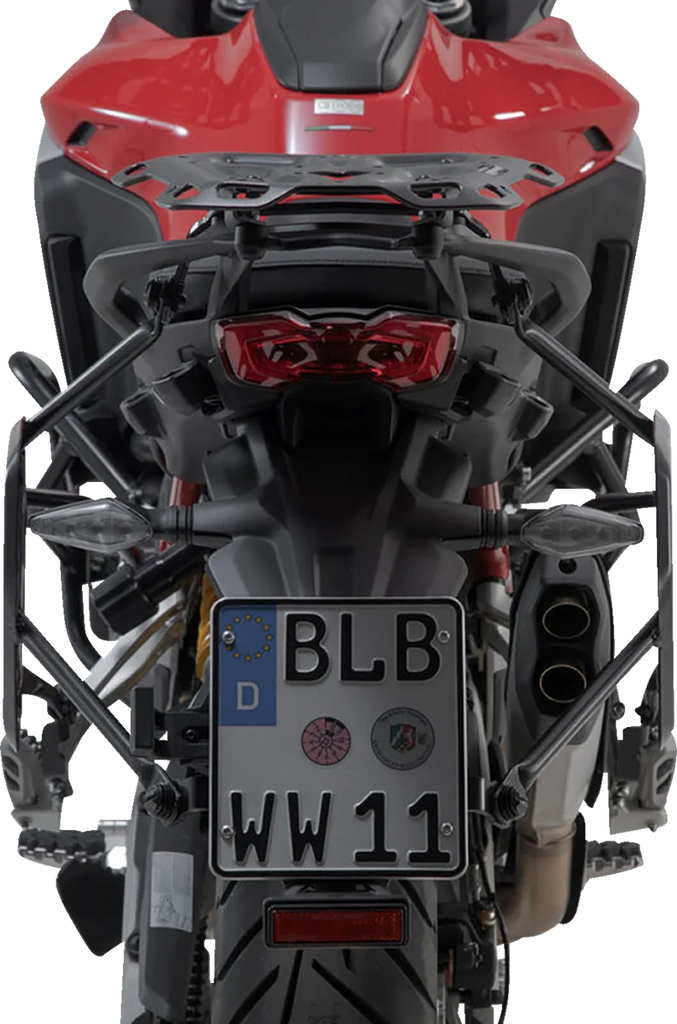 SW-MOTECH DUSC Hard Case System - Multistrada V4 '20-'24 KFT.22.822.65100/B - Installation View