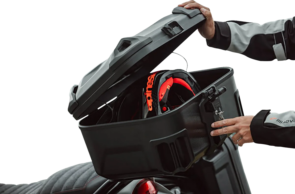 SW-MOTECH DUSC Hard Case System - V-Strom 1000 '14-'19 KFT.05.440.65000/B - Back View