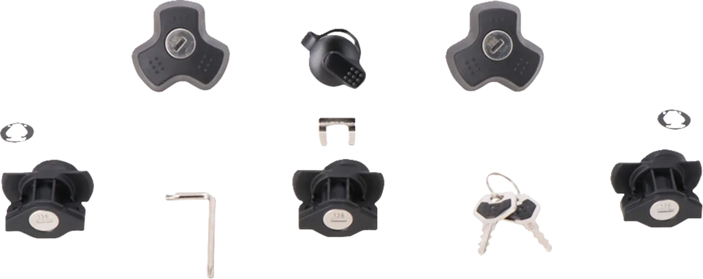 SW-MOTECH DUSC Lock Set - 3 Locks + 1 TRAX Lock Set + 2 Anti-theft Devices LOC.00.745.10200