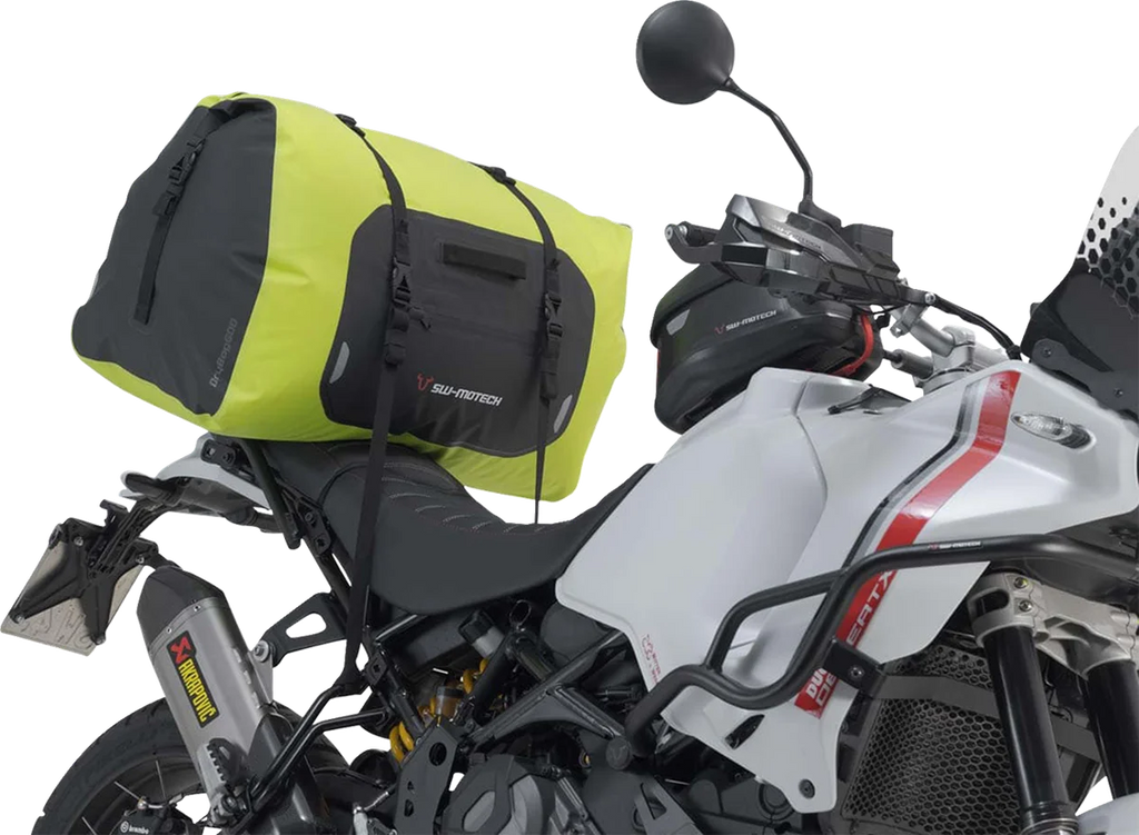 SW-MOTECH Drybag 600 Tail Bag - 60 Liter - Gray/Black BC.WPB.00.002.20000Y - Side View