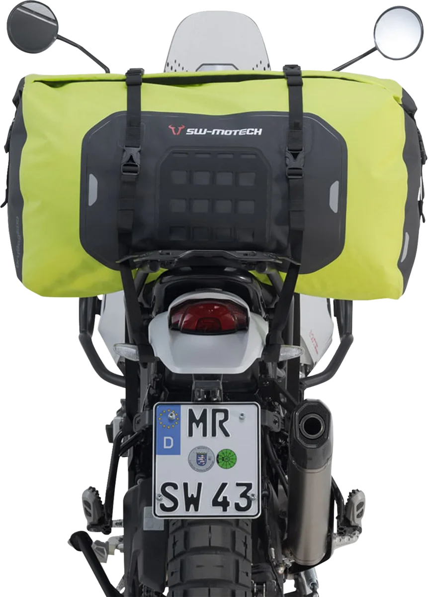 SW-MOTECH Drybag 600 Tail Bag - 60 Liter - Gray/Black BC.WPB.00.002.20000Y - Back View