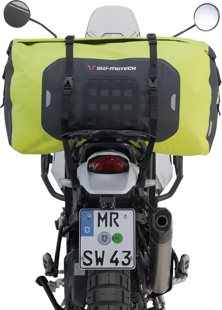 SW-MOTECH Drybag 600 Tail Bag - 60 Liter - Gray/Black BC.WPB.00.002.20000Y - Back View